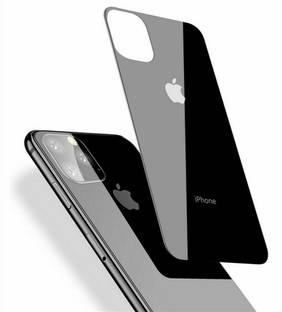VOLMERE Back Tempered Glass for Apple iPhone 13 Pro Max Black Glossy Back Tempered Glass, With Apple Logo