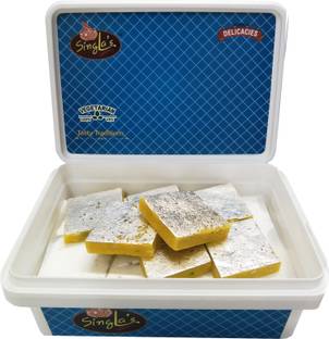 Singla Sweets Kesar Kaju Katli 250g Delicious Burfi 250g Box