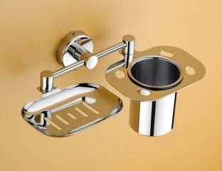 Frap Stainless Steel Soap Holder, Soap Dish, Tumbler Holder, Brush Holder Stainless Steel Wall Shelf