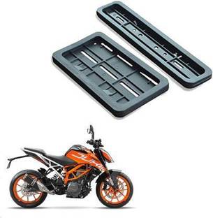 autoformonix Bike Number Plate Frame (Standard Size for All Bikes) (Front & Back) for duke Bike Number Plate