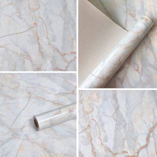 AMBEY DECOR Vinyl Decorative White Wallpaper