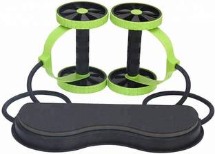 lOMESH Multifunction Pull Rope Wheeled Abdominal Muscle Training Home Fitness Equipment Ab Exerciser