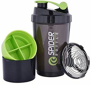 HGH Protein Shaker /Gym sipper/Water BottleShaker with Stainless Steel Blender Ball 600 ml Plastic Shaker