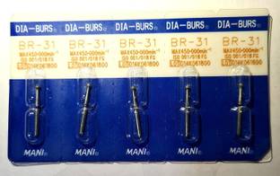 pyrax Dental Mani Diamond Burs BR-31-6pc Dental Elevator