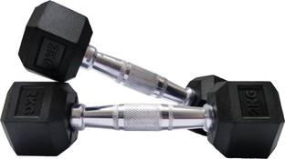 SRIDAYA HEX DUMBBELL 2KG (2PCs X 2Kg) Fixed Weight Dumbbell
