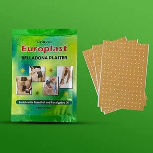 MORVIN EUROPLAST BELLADONA PLASTER IN 10 SHEET. First Aid Tape