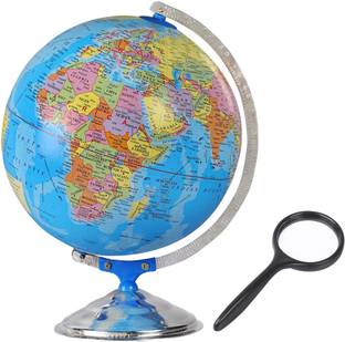 Globate 12 INCH DIAMETER DESK AND TABLE TOP POLITICAL World Globe