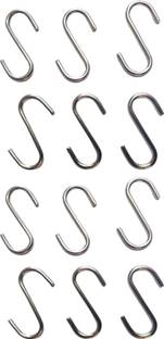 S Mark Smark Best Plating quality stainless steel rust proof rust proof s hook (12pcz) Medium Size Hook 12