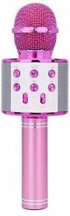 NXXTTNK Wireless 858 Bluetooth Microphone Recording Condenser Handheld Microphone Stand With Bluetooth Speaker Audio Recording Microphone
