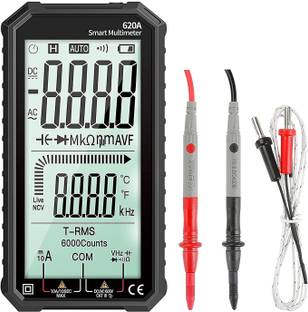 amiciSense AC/DC Digital Multimeter 6000 TRMS Voltmeter Ammeter Resistance Capacitance Frequency Tester with Non-Contact NCV Test and 2xAAA Battery Digital Multimeter