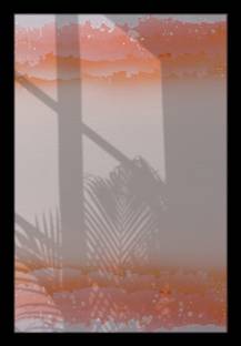 Ritwika's Abstract Wall Art Of Palm Leaves Shadow | Painting With Frame for Home and Office Decor Digital Reprint 13.5 inch x 9.5 inch Painting