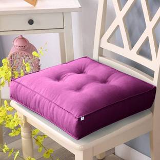 RF Relaxfeel Cotton Solid Chair Pad Pack of 1