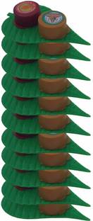 SM Exports Kumkum and Turmeric Leaf Shaped Thamboolam Combo Set - set of 10 Plastic