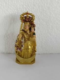 Divine Creations Mother Mary Statue of Our Lady of Velankanni Decorative Showpiece  -  7 cm