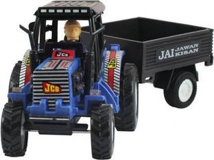 Veryke Farmer Tractors with Trolley Toy Pull Back Toy for Kids