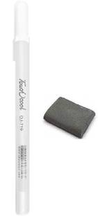 Definite Art Kneadable Eraser for Graphite & Charcoal Pencils with White Highlighter Pen (Pack of 1 Pen & 1 Eraser)