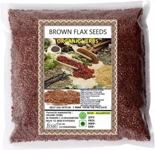 ORGANIC HERBS FLAX SEEDS Brown Flax Seeds