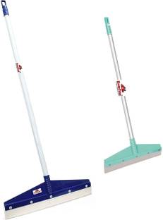 homfine ® Wiper Combo Set Floor Wiper and Bathroom Wiper with Wide Foam for Multi Purpose Cleaning Use (2Pcs, Multi Colour) MN-106+101 Floor Wiper