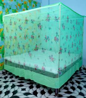 Fabrachana Polyester Adults Washable MP 2-Pista Mosquito Net