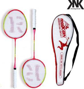 KNK Multicolour Thunder Badminton kit (pack of 2) And Cover Badminton Racquet Multicolor Strung Badminton Racquet