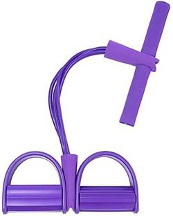 MINESFIT Pull Reducer Training Bands 4 Tubes Body Trimmer Pedal Exerciser Yoga Resistance Tube