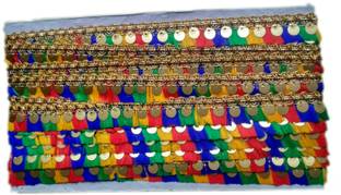 MARUTI KRUPA ENTERPRISE MAKE MULTICOLOR TIGER WITH SEQUENCE 9 METER FANCY Silk Blend Saree Falls
