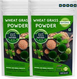 NATURAL AND HERBAL PRODUCTS Wheat Grass Powder | Wheatgrass Powder For Weight Loss, Skin Care, Hair Care, Eating(Drink), Diabetes, Teeth and Immunity Booster.-