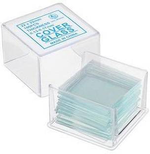 MOWELL Glass Micro Cover Slips 22mmx22mm - Microscope Slide Covers Blank Cover Slip
