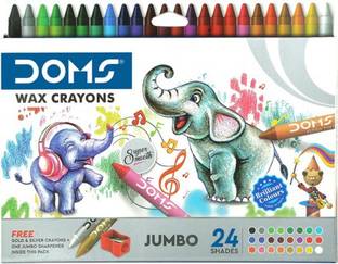 DOMS Jumbo Wax Crayons 24 Shades