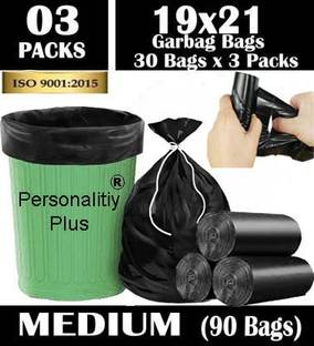 PERSONALITY PLUS 90 bag Garbage Bags 19*21 inch Medium 7.4 L Garbage Bag  Pack Of 90