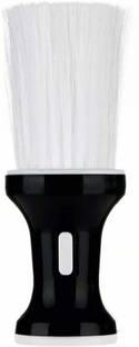 KIRA Soft Barber Brush Neck Duster Brush Hair Cutting Brush Barber Neck Brush Barber Duster Brush Hair Duster Brush (Black + White)