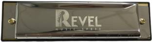 REVEL RVL-HA01C Harmonica For Beginner, Hobbyist, Professional SILVER