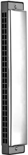 Planetoid Silver with Tremolo Harmonica Performance Harmonica Mouth Organ 24 Holes 48 Tones C Key With White Box (Silver)