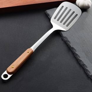 Leeonz Slotted Spatula Turner, Perfect for Grilling, Scraping, Turning Meat, Mixing Egg Slotted Spatula