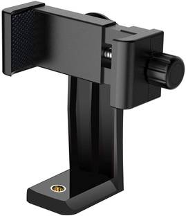 BUFONA Universal Tripod Holder Mount Adapter/Vertical Bracket Holder with 360 Degree Adjustable Clip Tripod Clamp for All Smartphone’s 1/4 Screw Hole Mobile Phone Clip Bracket Holder Mount Tripod Monopod Stand 360 Degree Rotatable Mobile Phone Clamp Holder for Tripod Monopod Selfie Stick Clip Holder Tripod Mount Attachment Mobile Clip Stand Tripod Mount Adapter| Tripod Mobile Holder| Tripod Phone Mount Camera Tripod Stand Adapter Smartphone Tripod, Tripod Bracket, Tripod Kit Clip for Any Size Smartphone Mobile Holder Tripod