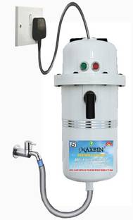 MAXBIN 1 L Instant Water Geyser (Instant portable water heater geyser for use home, White)