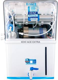 KENT Ace Extra/ Ace Alkaline 8 L RO + UV + UF + TDS Control + Alkaline + UV in Tank Water Purifier wit...