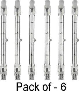 Simpex Halogen 1000 W Tube Continuous Light for Video Light Video Cameras and YouTube Video Shooting Pack of 6 1000 lx Camera LED Light