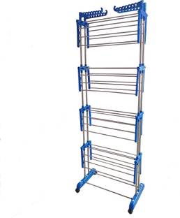 TNC Steel, Plastic, Aluminium Floor Cloth Dryer Stand T-CDS-B2SS--00104