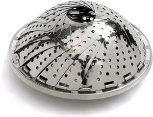 borvia Folding Collapsible Basket Stainless Steel Vegetable Steamer Instant Pot Accessories for Food Collapsible Strainer