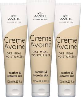 Aveil Creme Avoine Skin Moisturiser, Enriched with Colloidal Oatmeal, 125 ml - Pack of 3