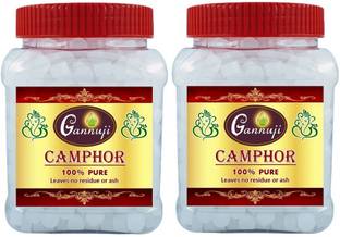 Gannuji Camphor 1kg For Pooja Aarti, Spiritual Karpuram Tablets (2 x 500 gm Jar)