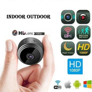 SIOVS Home Small Spy Camera Security Cameras Nanny Camera Built-in Battery with Motion Detection Night Vision Spy Camera