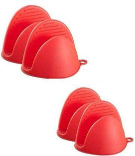 FeelOShoppy Red Silicon Kitchen Linen Set