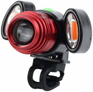 ESTHIR IMPEX Zoom-Able 4 Mode LED Focus Light with 2 Warning Lights, USB Rechargeable LED Front Light