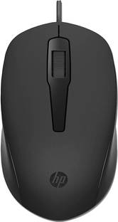 Official HP 150 Black Wired Ambidextrous Optical Mouse