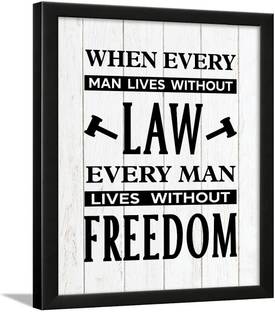 Chaka Chaundh - Lawyer Quotes Wall Poster - Law Quotes Frame Poster - Advocate Quotes Poster - Lawyer Office Decoration Poster – Legal quotes - (13.5 X 10.5 Inches) Paper Print