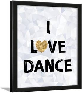 Chaka Chaundh - Dance Quotes Frames - Dance Quotes Wall Frames - Dance Wall Frames - Dance Quote Painting - Dance Wall Decor Art - (13.5 X 10.5 Inches) Paper Print