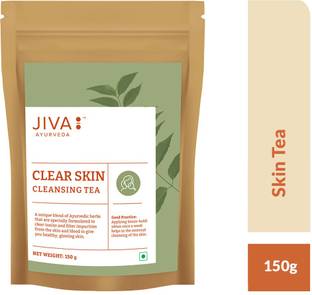 JIVA Clear Skin Tea - Cleanses Your Body and Prevents Skin Problems - 150 g - Pack of 1 Herbal Tea Bags Pouch