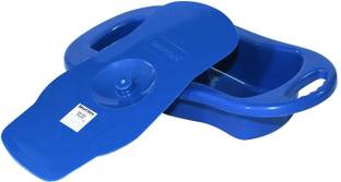 Smart Care Unisex Polypropylene Bed Pan with Lid Urine Pot